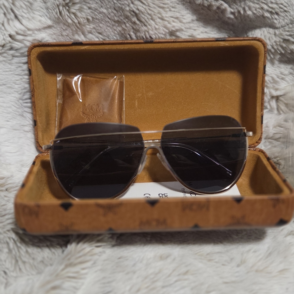 MCM Black Aviator Sunglasses